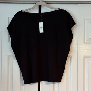 Ann Taylor Factory XS Black T-shirt-NWT
